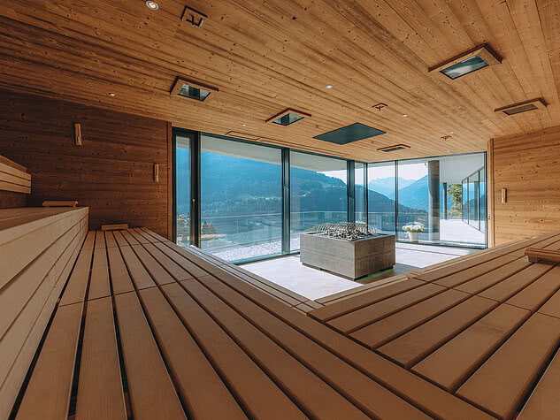 Hotel Fernblick Montafon | Aussicht Sauna 