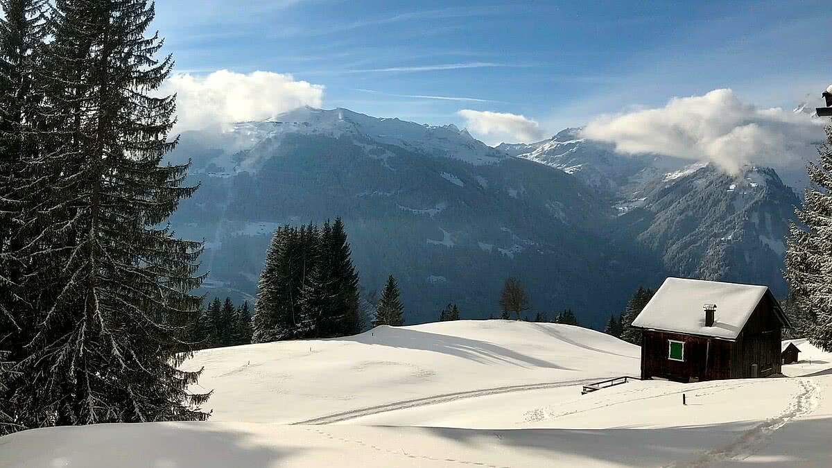 Das verschneite Montafon