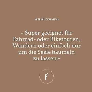 Worte, die uns besonders freuen Ob aktiv unterwegs auf dem Bike, bei einer Wanderung durch die Bergwelt oder einfach beim Nichtstun – der Fernblick ist der perfekte Ausgangspunkt für all das, wonach...